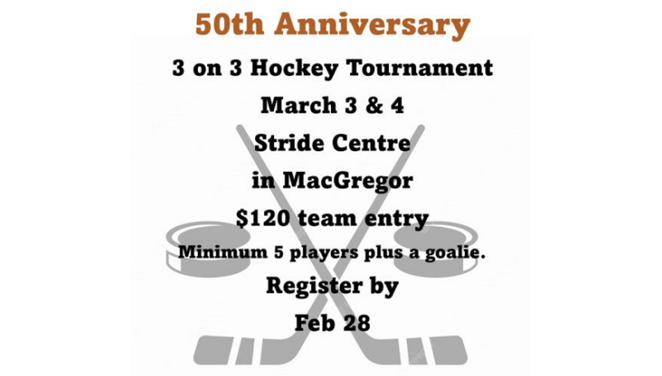 Normac Arena's 50th holds 3on3 Hockey Tournament with cash prizes